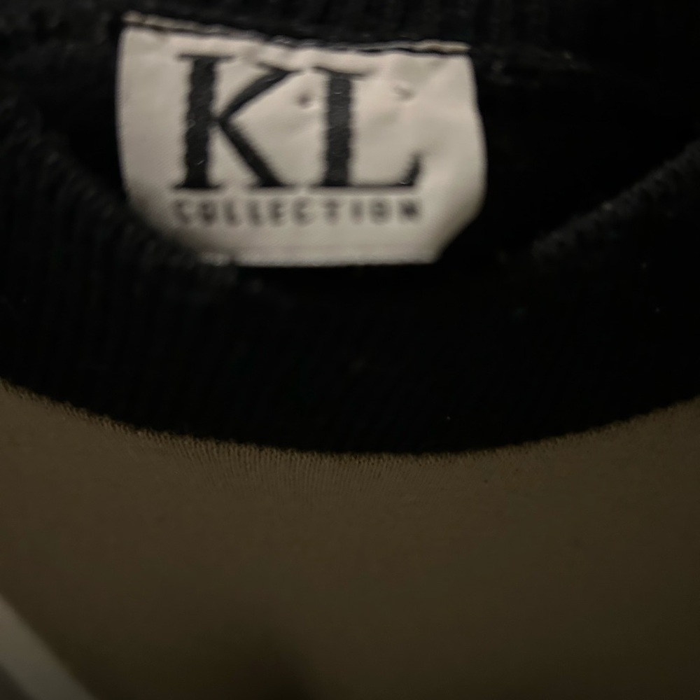 KL Collection Black Sweater